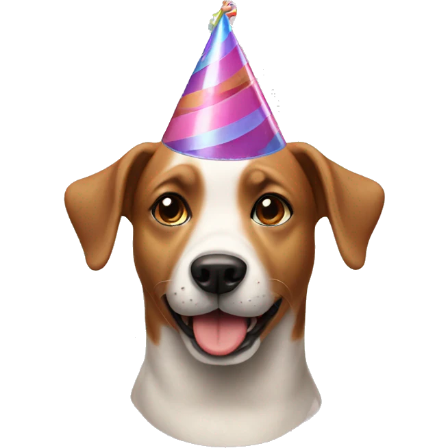Birthday dog emoji