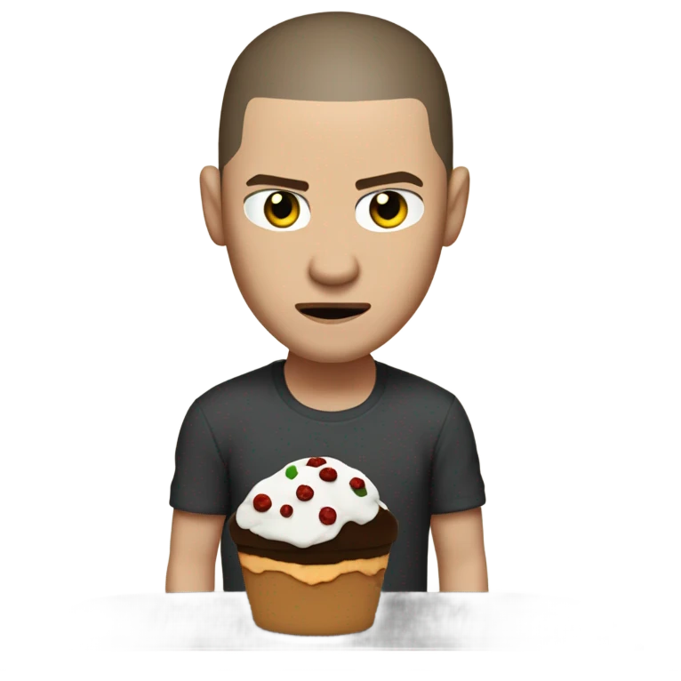 michael scofield from prison break eating lava cake  emoji