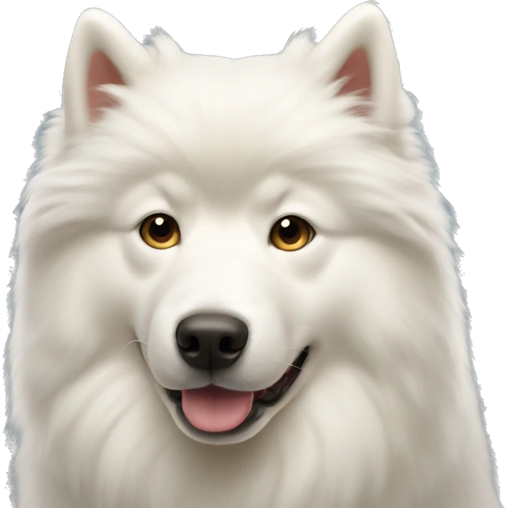 Gold samoyed emoji