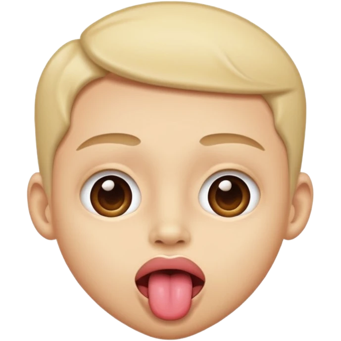 Emoji of a face with tongue out and eyes rolled back to the head. emoji