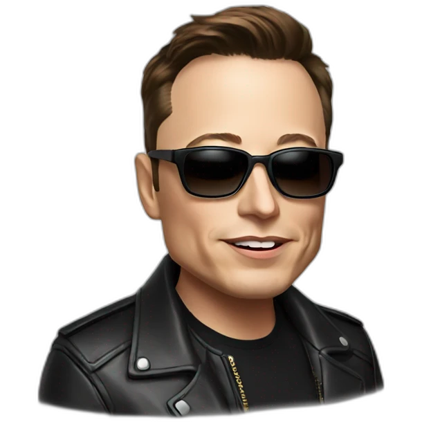 Elon Musk with sunglasses emoji