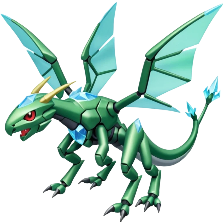 Scyther-Genesect-Vikavolt-Kyurem-fusion, full body emoji