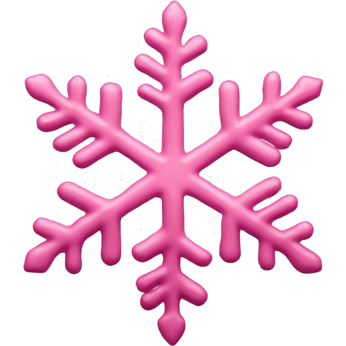 Pink snowflake emoji