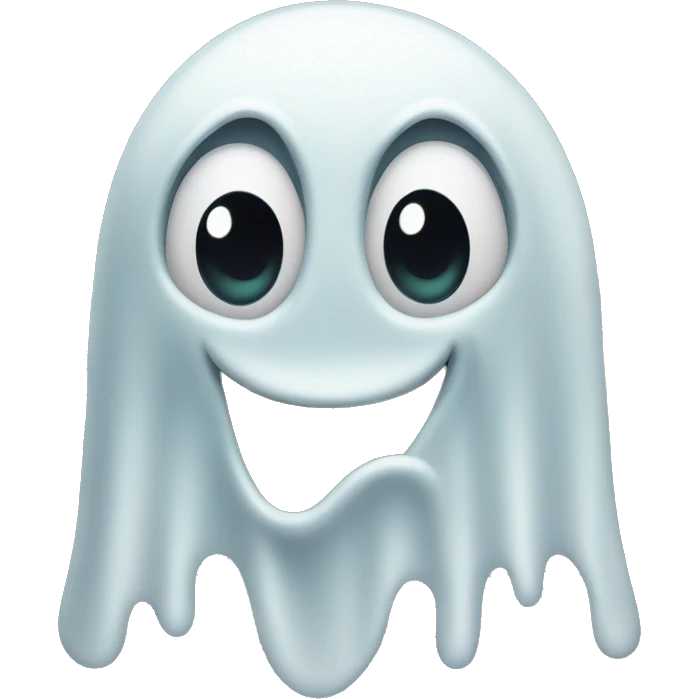 Shocked ghost emoji