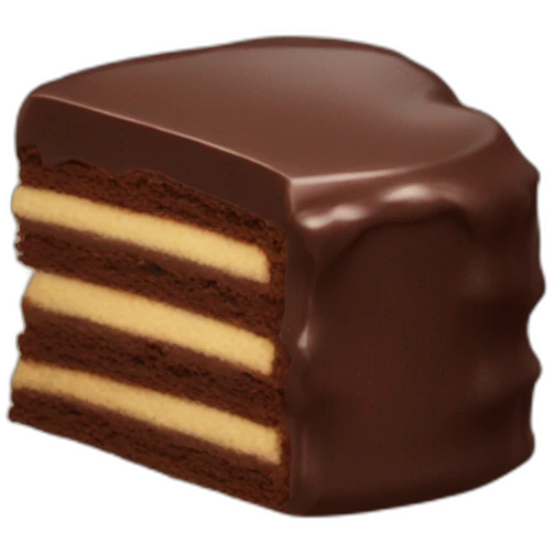Bolo de chocolate emoji