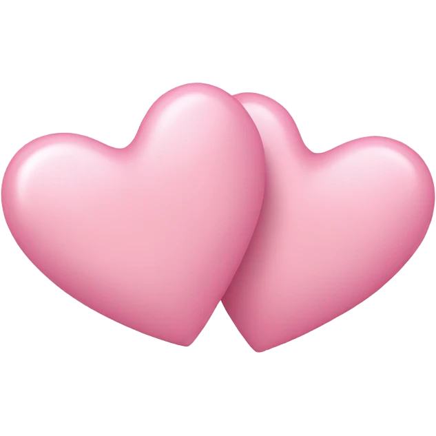 Two tiny light pink hearts emoji