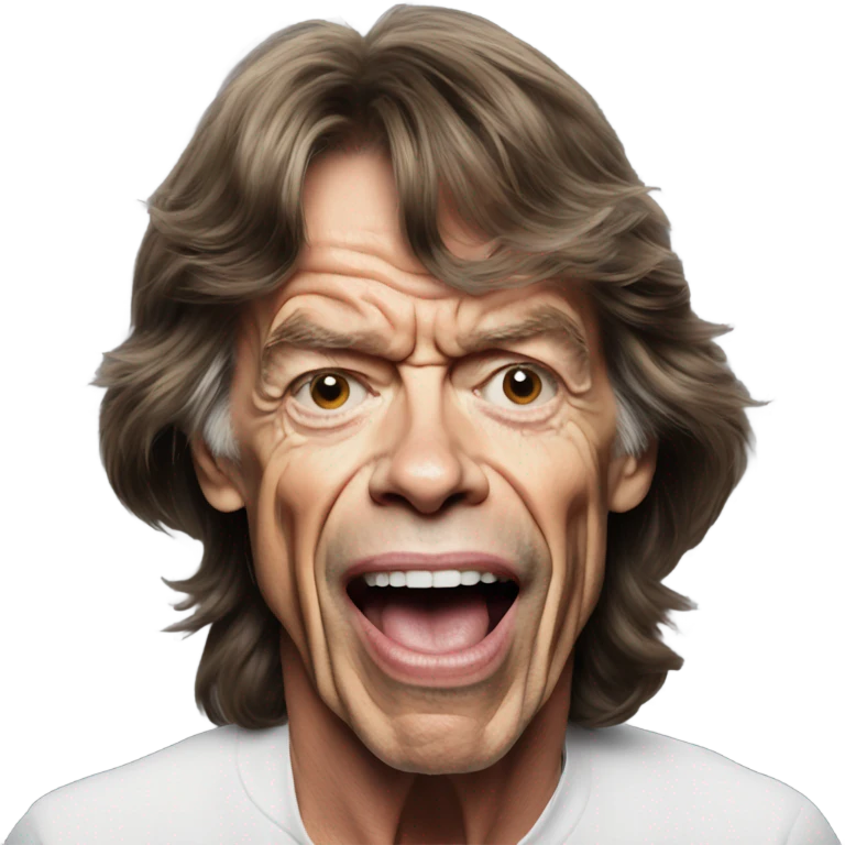 mick jagger crazy emoji