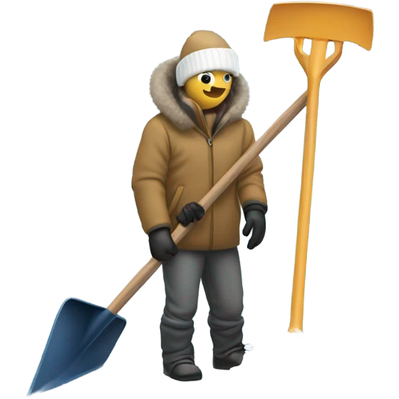 Shoveling snow  emoji