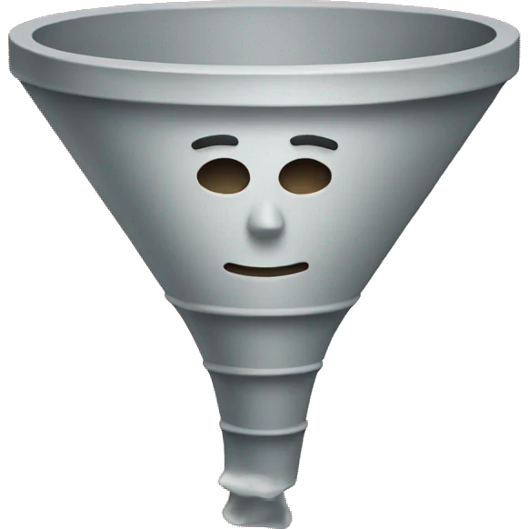 create a funnel symbol with a person icon next to it  emoji