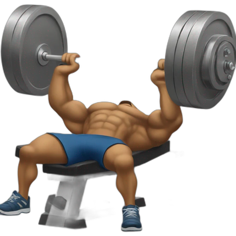 Bench press smoji emoji