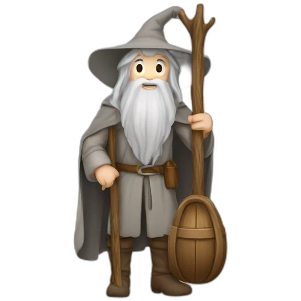 Gandalf en un columpio emoji