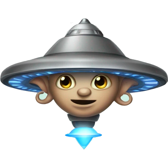 Satyr in a ufo emoji