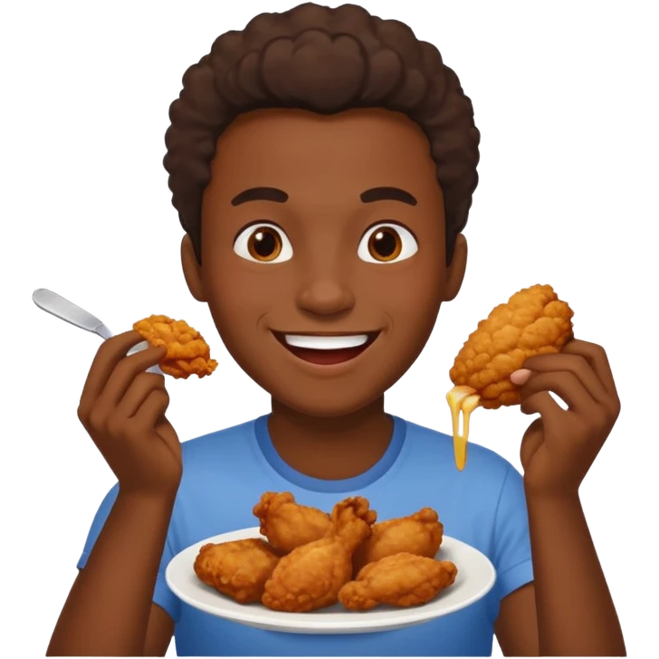 Black person chicken funny emoji