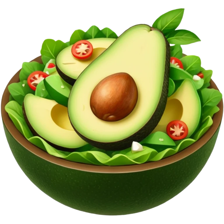 salad with avocado  emoji