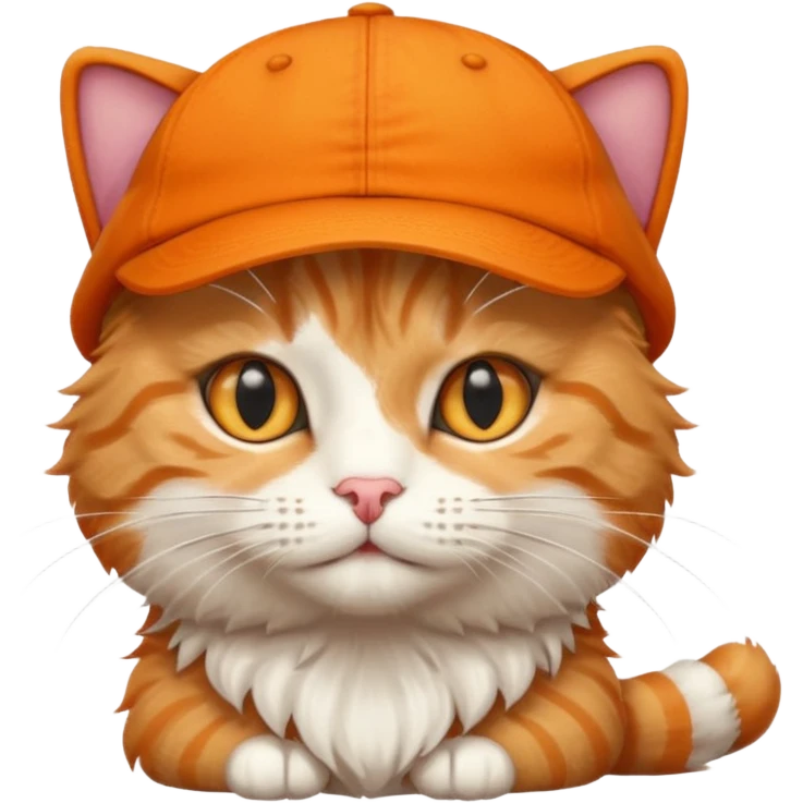 A cat wearing cap emoji