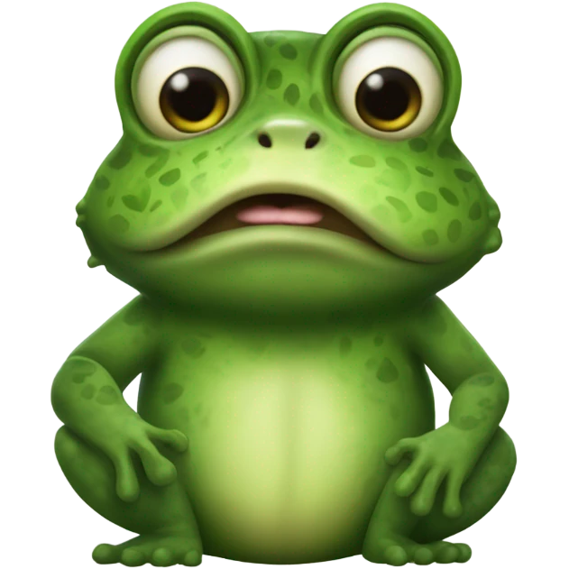 frog mixed with bear with cigarette  emoji