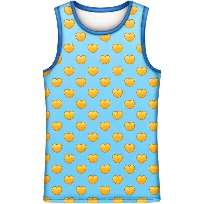 patterned sleeveless t-shirt emoji