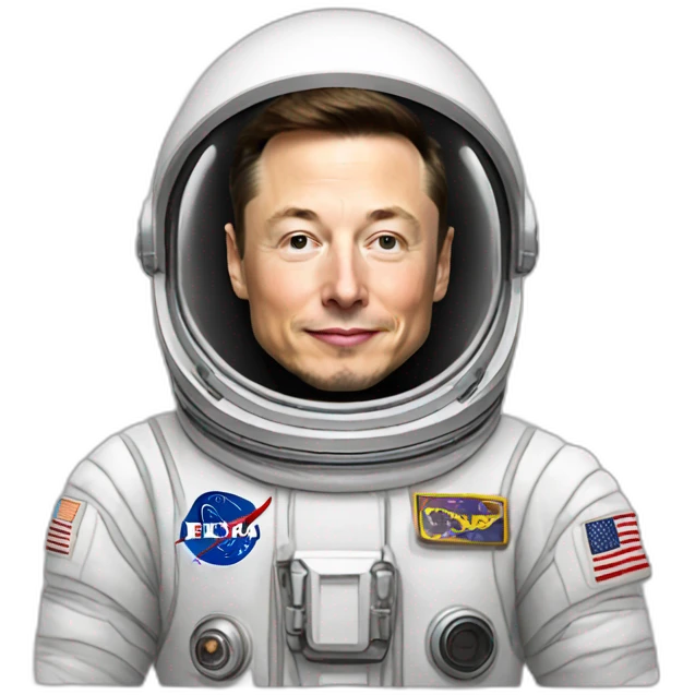 elon musk in astronaut suit emoji