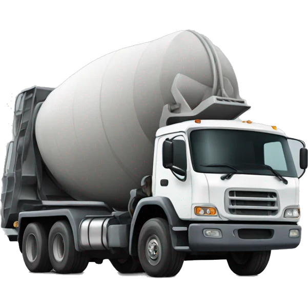 Concrete truck emoji