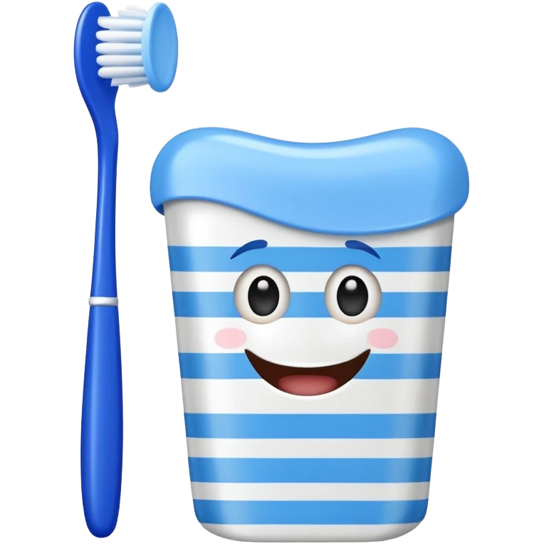 toothpaste and toothbrush emoji