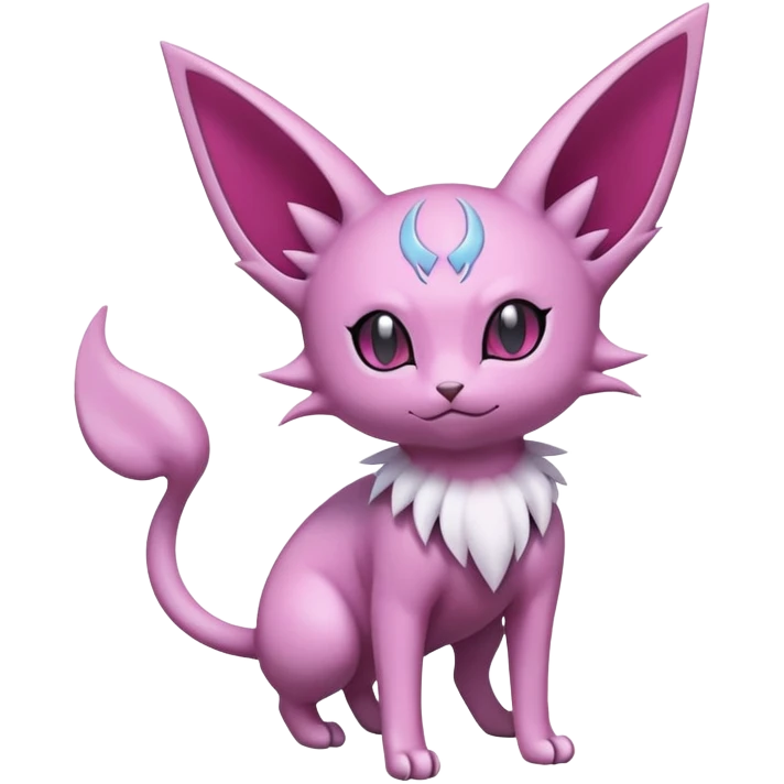 Glameow-Espeon-Skitty-Pokémon-Fakémon-hybrid-creature (full body) emoji