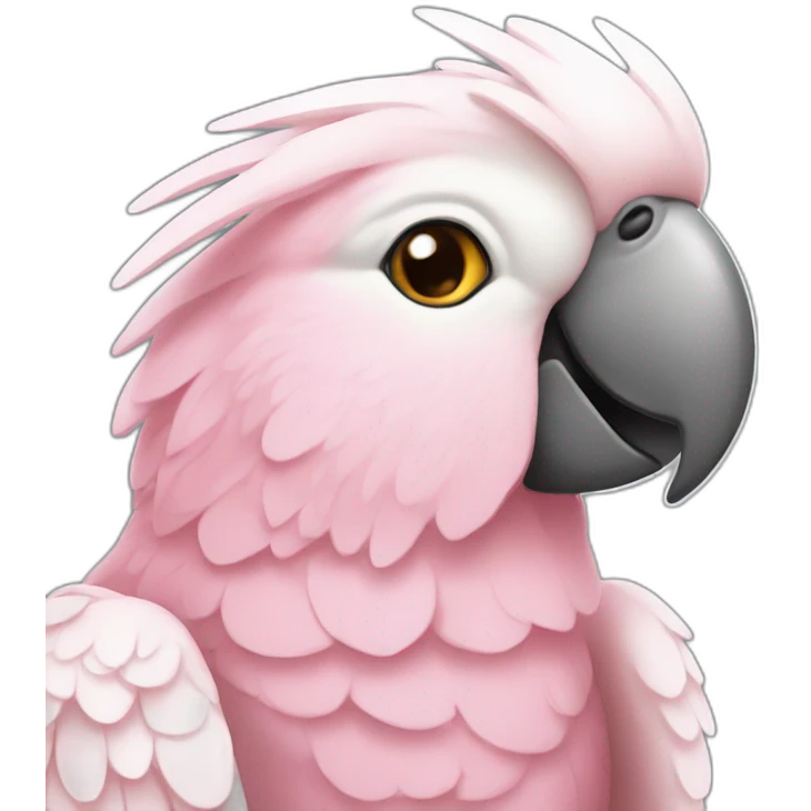 Pink cockatoo emoji
