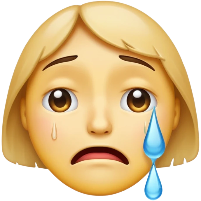 crying face emoji, expressive and clear emoji