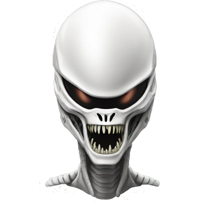 White Xenomorph emoji