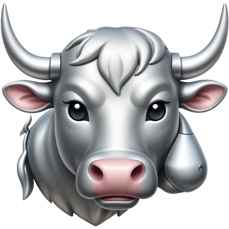 silver bull emoji