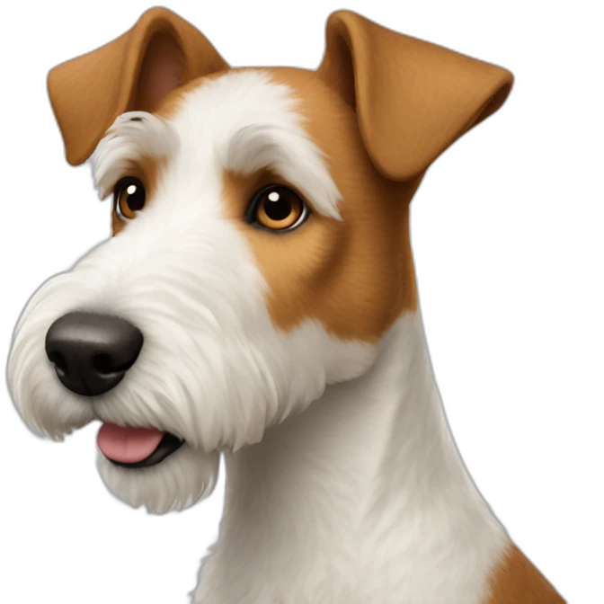 profile of fox terrier brown emoji