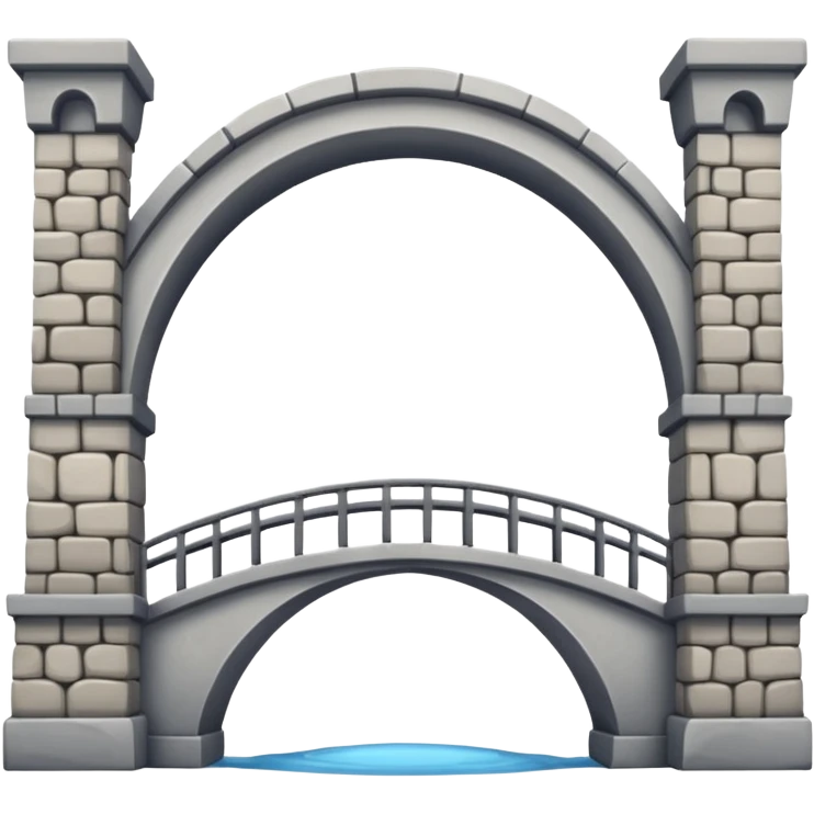 use this bridge. 2 ARCHES, one big platform. you see how there is 2 arches on top emoji