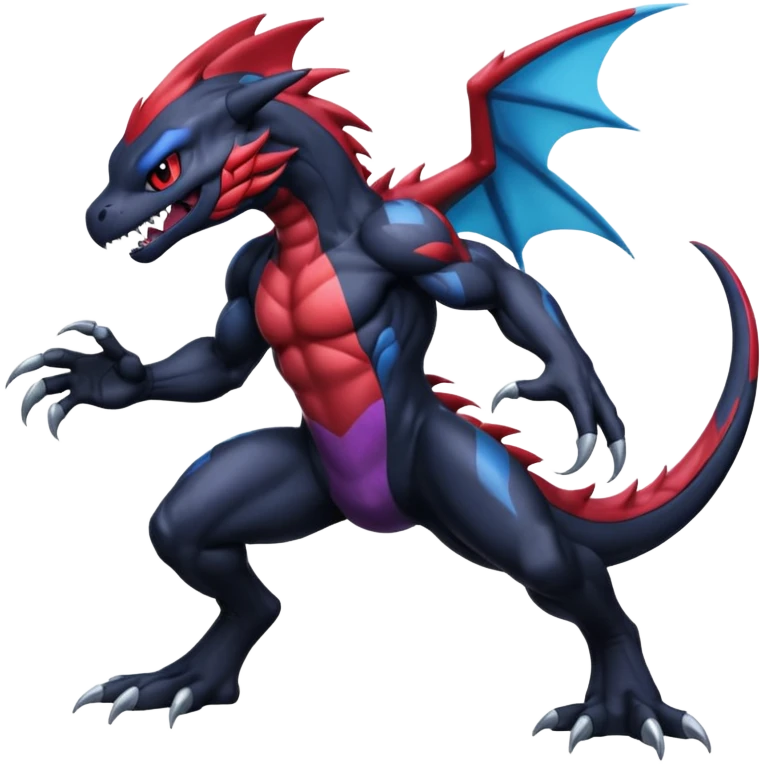 Venom-Stitch-Zekrom-Salandit-Sneasel-fusion, full body emoji