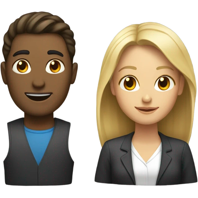 Une homme et une femme emoji