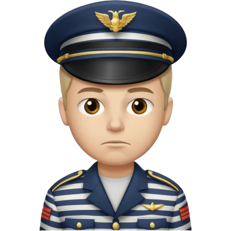 soldier with striped clothes emoji