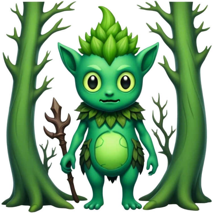 creepy mystical forest creature emoji