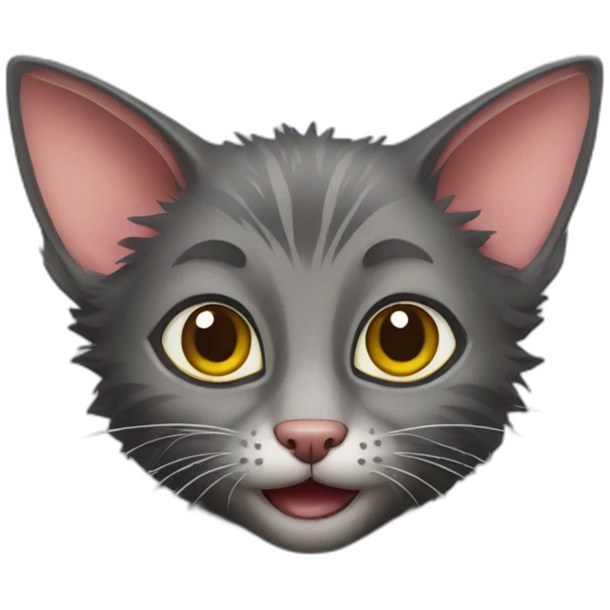 A lykoi cat emoji
