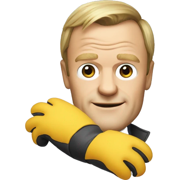 donald tusk wearing gloves emoji