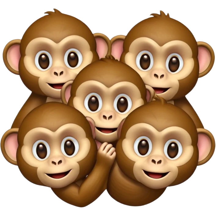  monkeys emoji