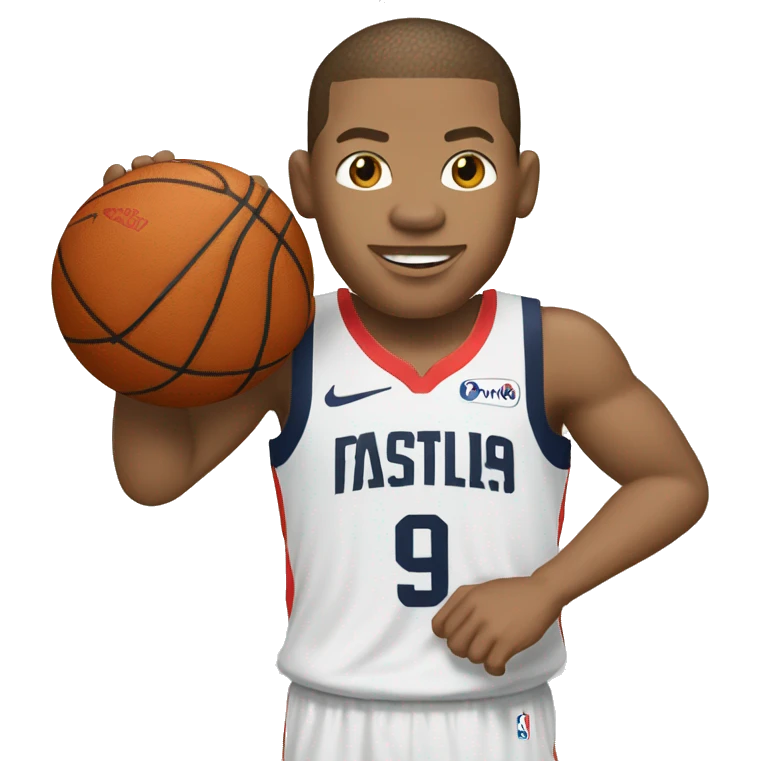 Mbappé qui joue au basket  emoji