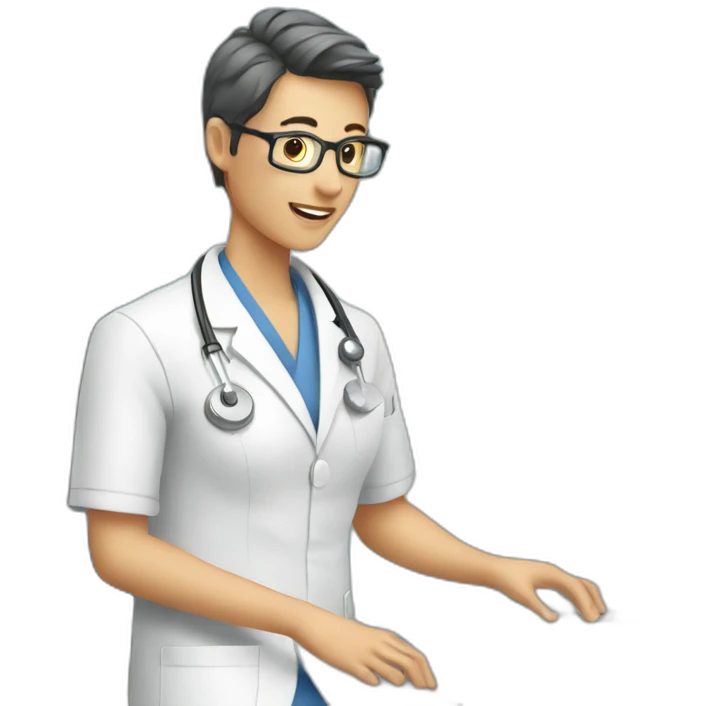 Radiologist-performing-ultrasound emoji