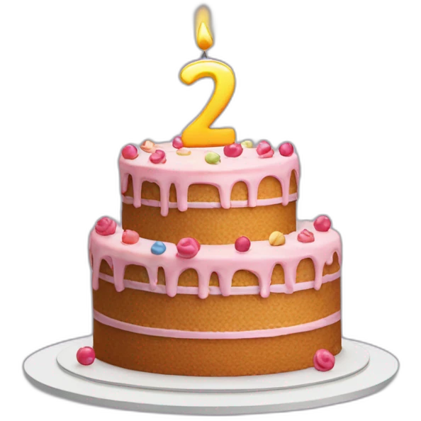 26th birthday cake emoji