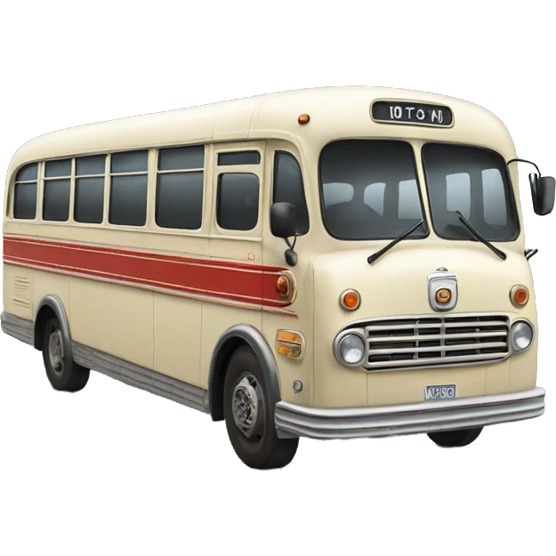 Vintage bus emoji