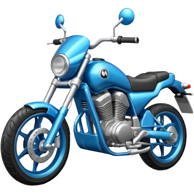 Moto SBR azul emoji