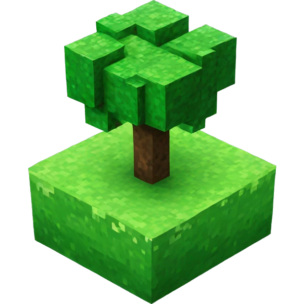 Minecraft grass planet emoji