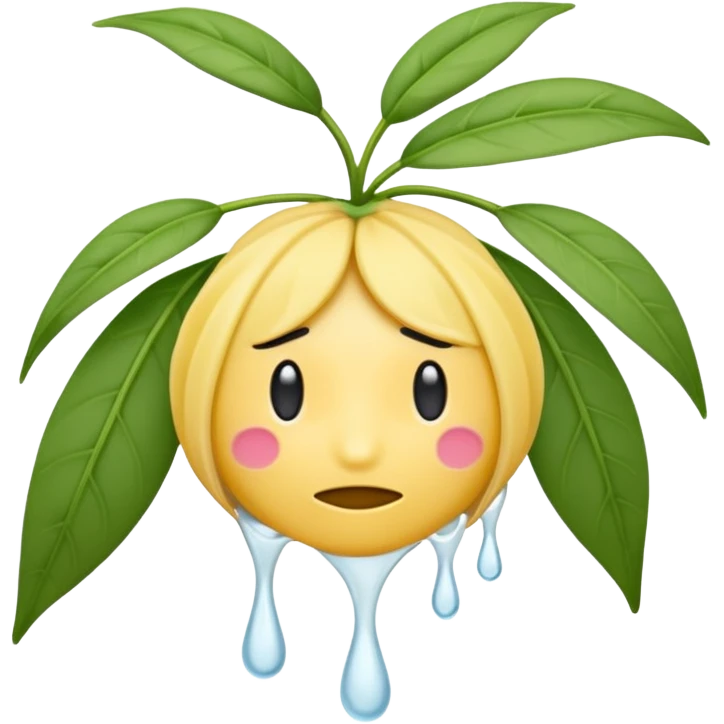 wilted jasmine like realistic detial but used for mobile emoji emoji
