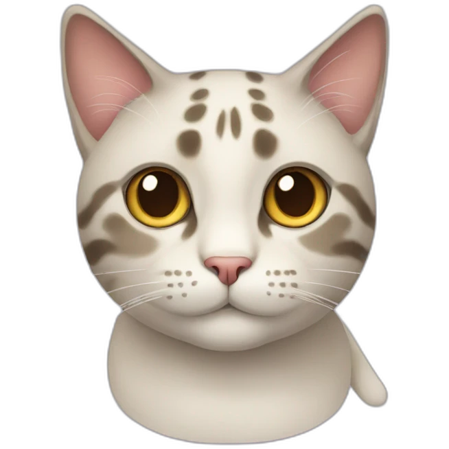old cat, like japanese emoji