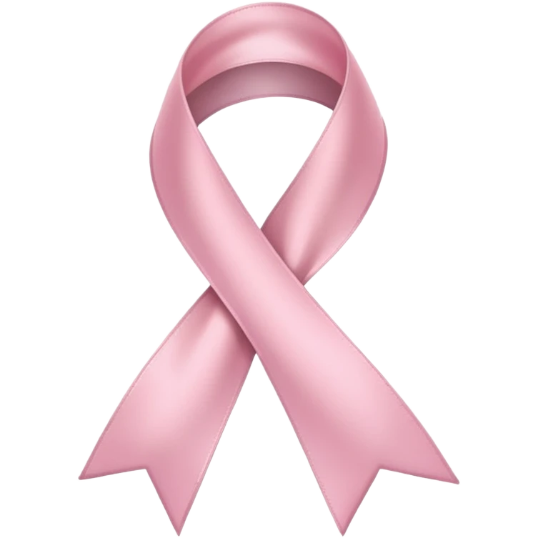 light pink ribbon emoji