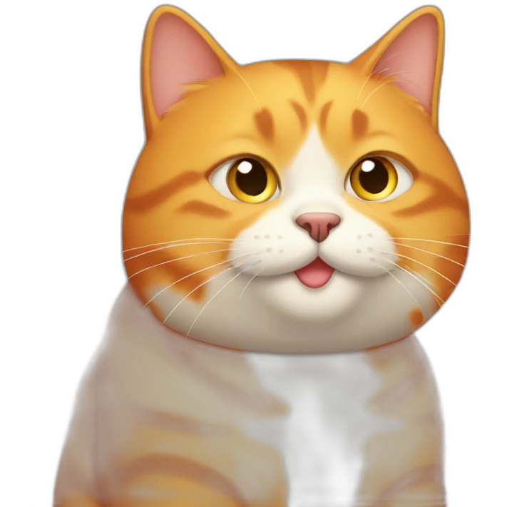 Orange fat cat emoji