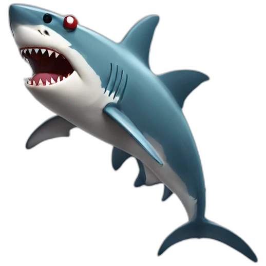 a shark with spiderman on his back emoji