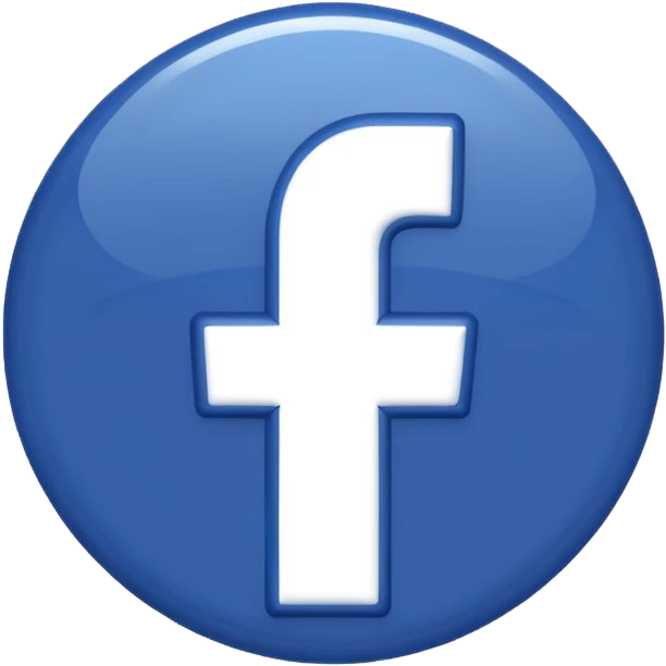 Badge bleu Facebook  emoji